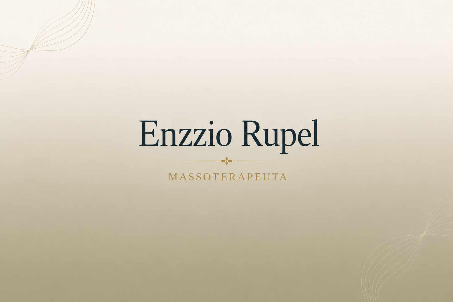 Enzzio Rupel - Massoterapia